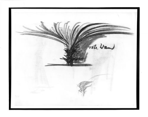 Sketch of a column incorporating lighting for the Grosses Schauspielhaus, Berlin.