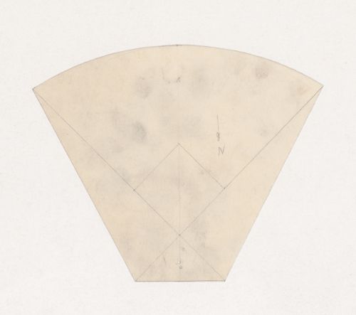 Cut-out plan for a baseball diamond for Illinois Institute of Technology