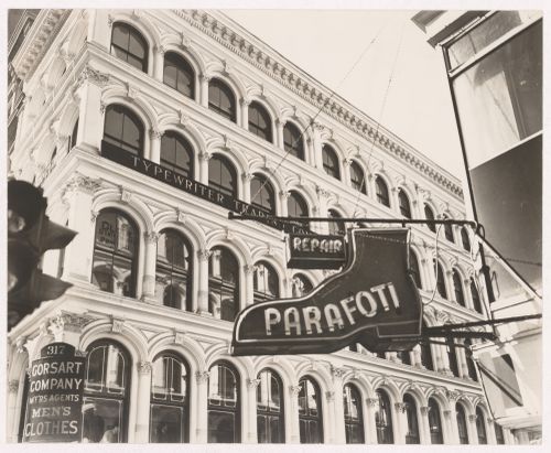 Façade of 317 Broadway, New York City, New York