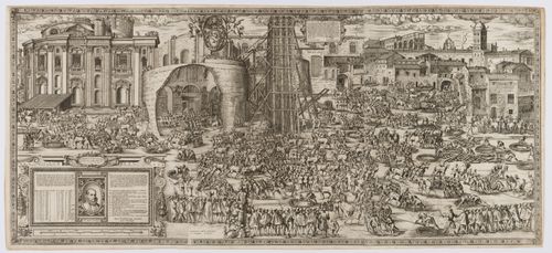 The lowering of the Vatican obelisk