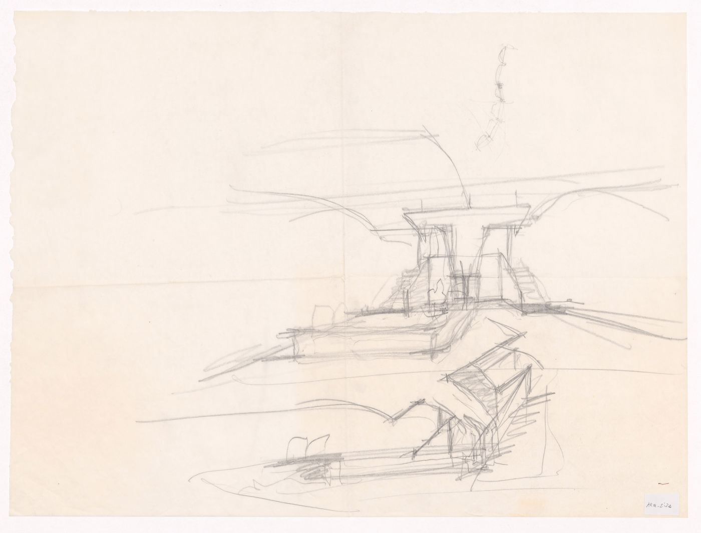 Sketch perspectives for Banco Pinto & Sotto Mayor, Régua, Portugal