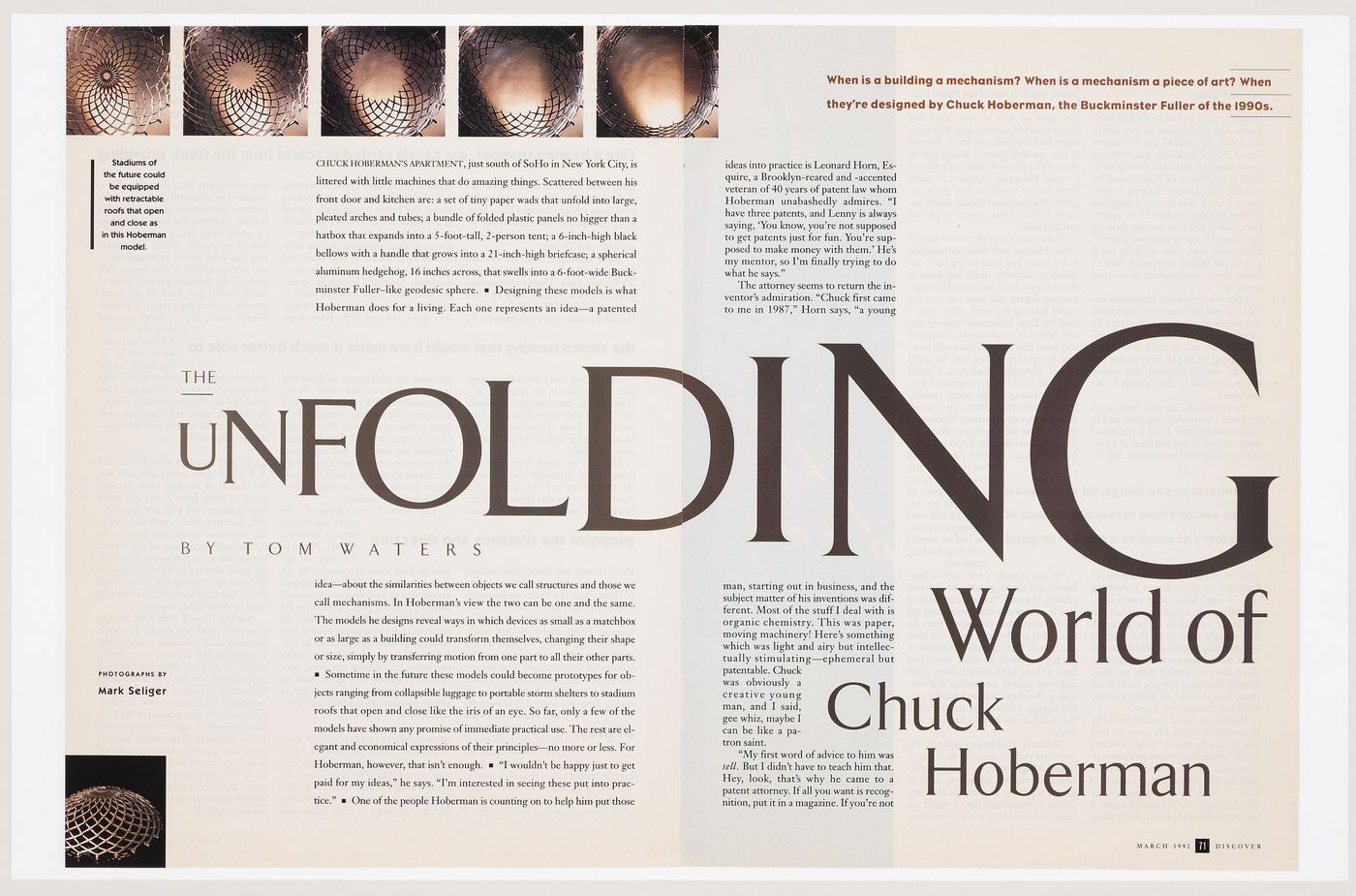 The unfolding world of Chuck Hoberman