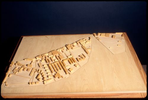 View of model for Recuperação da Área do Campo di Marte, Giudecca, Italy
