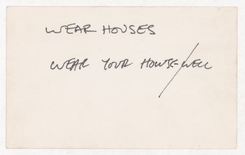 Wear houses wear your house-/well