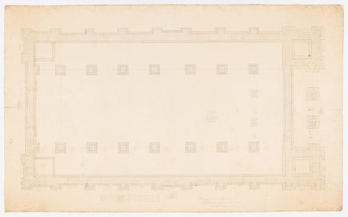 Foundation plan for Notre-Dame de Montréal