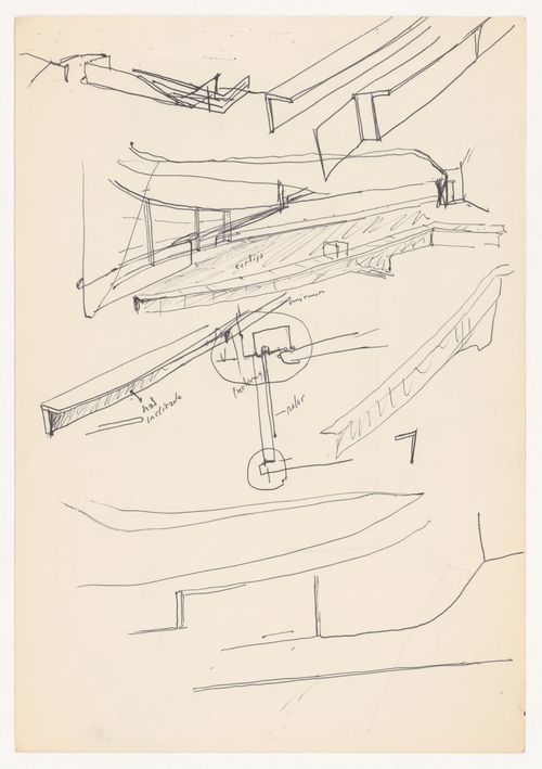Sketch details for Banco Borges & Irmão II [Borges & Irmão bank II], Vila do Conde, Portugal