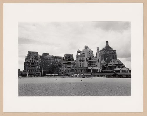 View of holiday resorts from the beach, Atlantic City, New Jersey