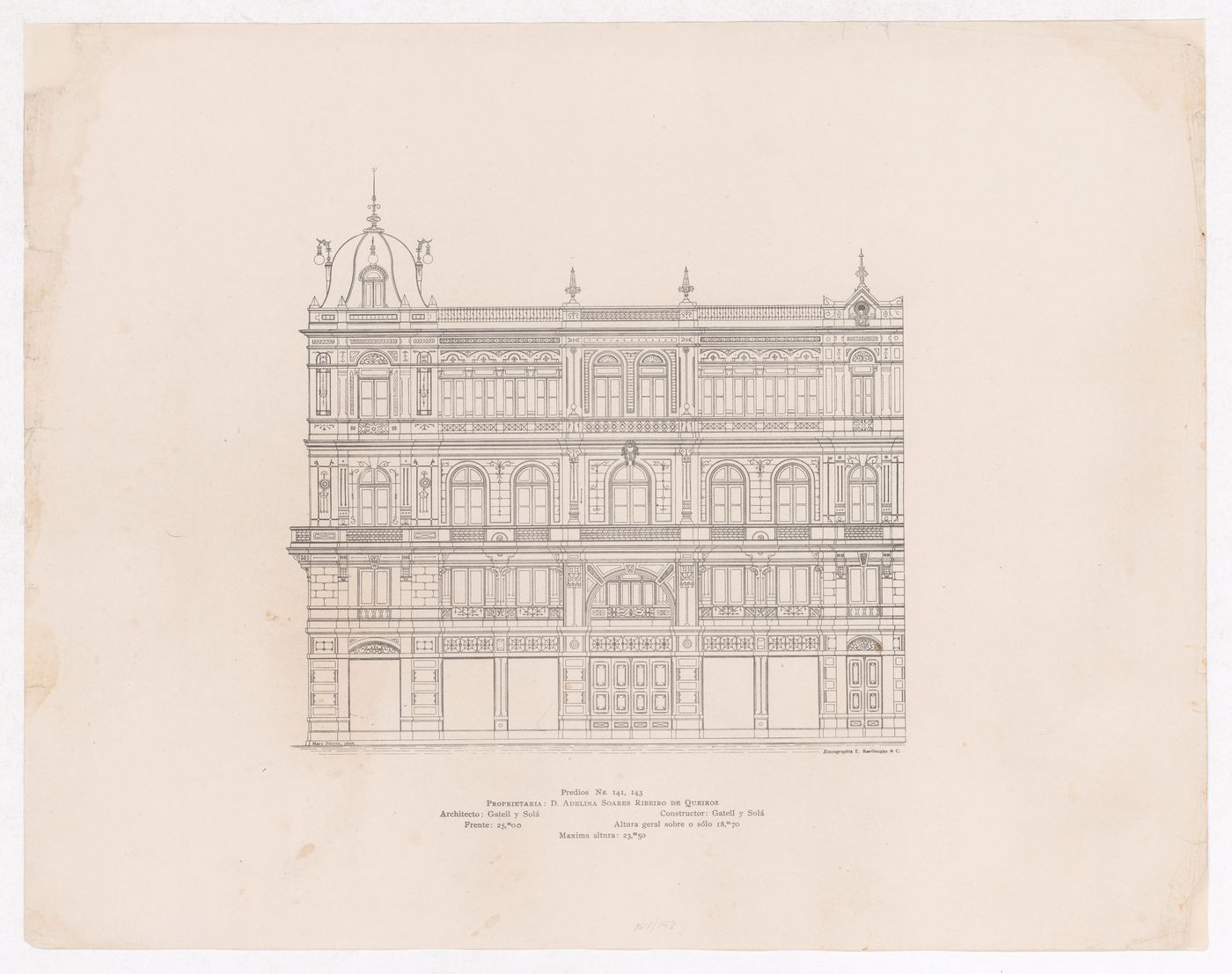 Plate from portfolio ''Avenida Central'', Brazil