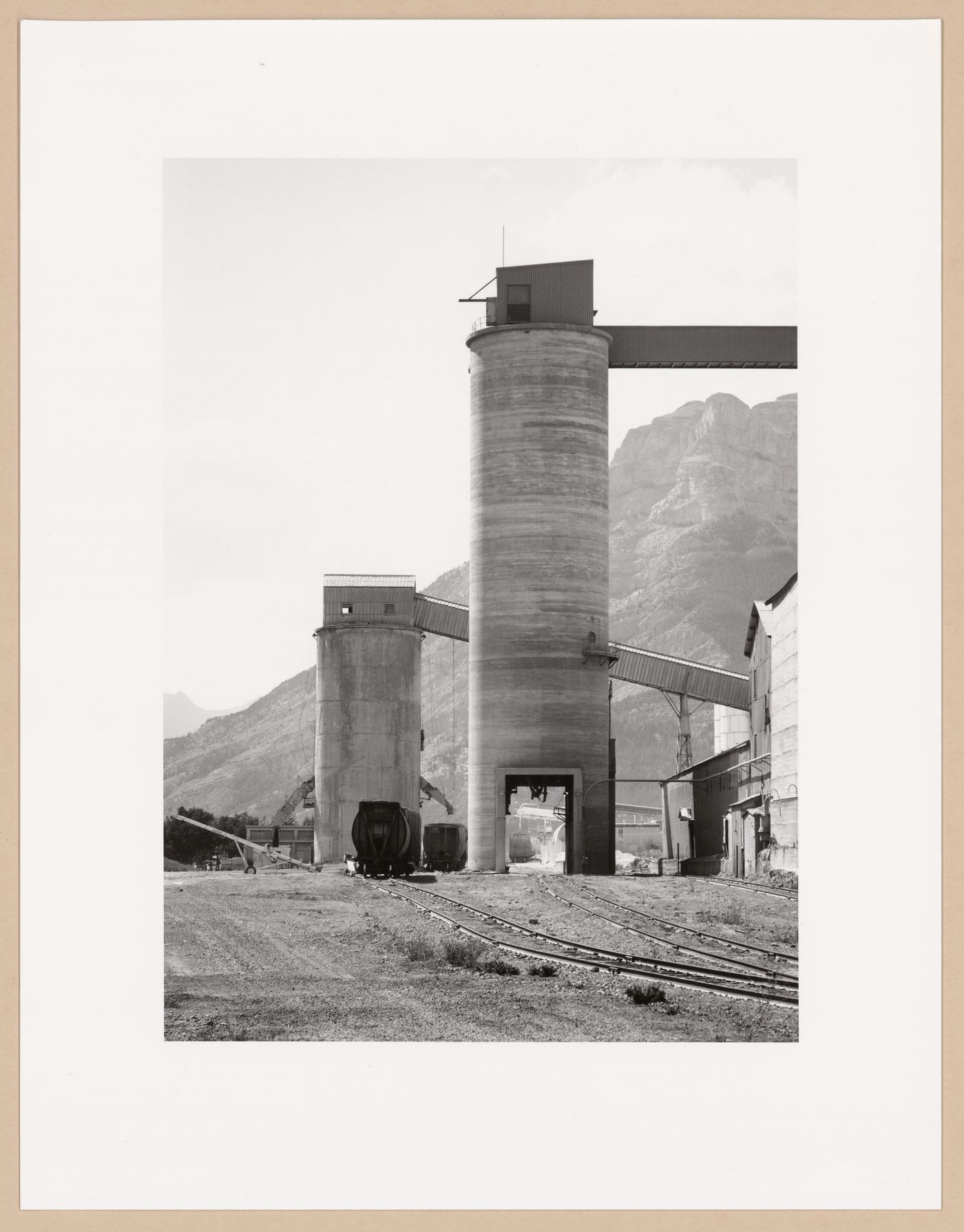 Loading silo, Baymore magnesium mine, Canmore, Alberta, from the series The Forms of Canadian Industrial Architecture