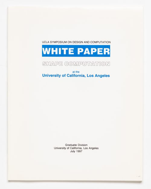 UCLA Symposium on design computation white paper
