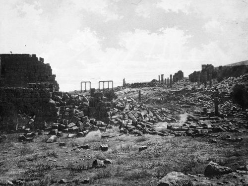 View of an archeological site near the Dead Sea, Israel