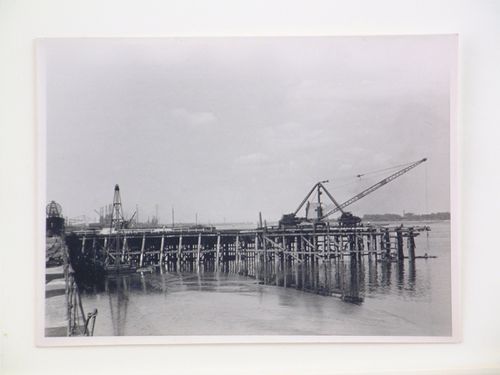 View of construction of a dock