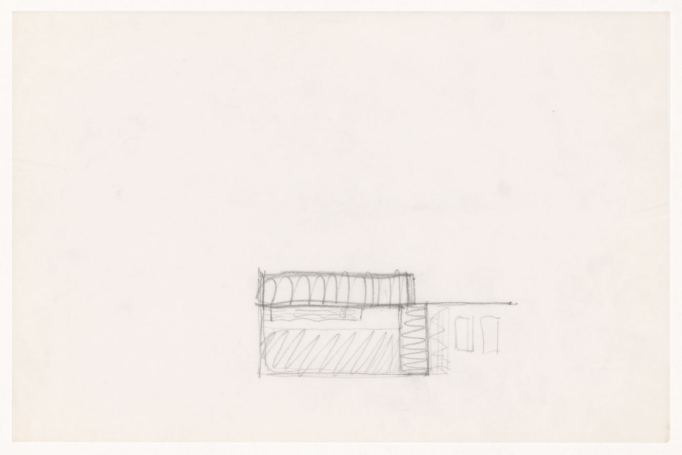 Partial sketch plan, probably for the Natatorium