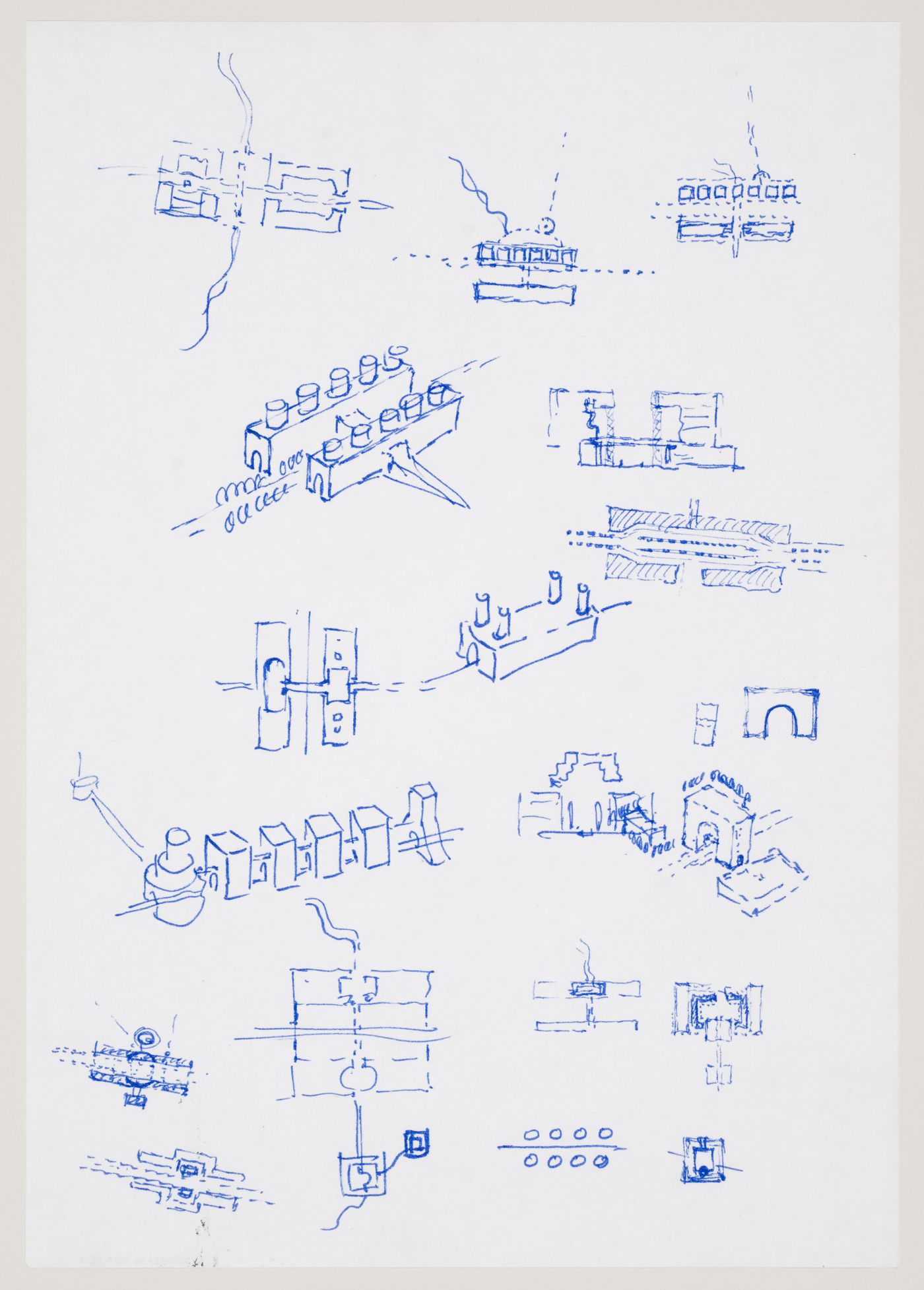 Administrative and Business Centre, Florence, Italy: sketches