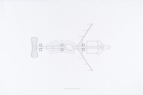 Abando Passenger Interchange, Bilbao, Spain: detail plan of central spine