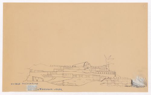 Site elevation for Village Polychrome, near Biot, France