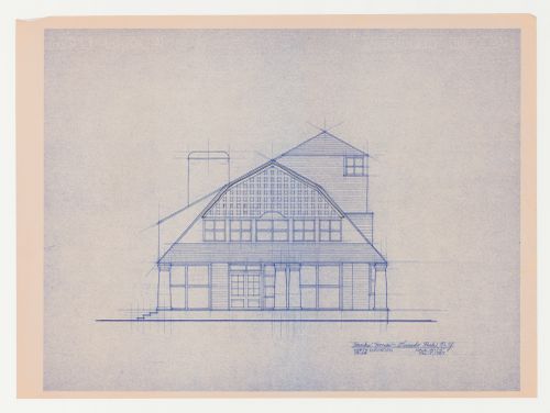 North elevation for the Hanks-Paré Residence, Tuxedo Park, New York
