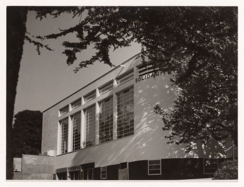 Exterior view of Pavillon de la Solidarité nationale, Exposition internationale des arts et techniques dans la vie moderne, Paris, France