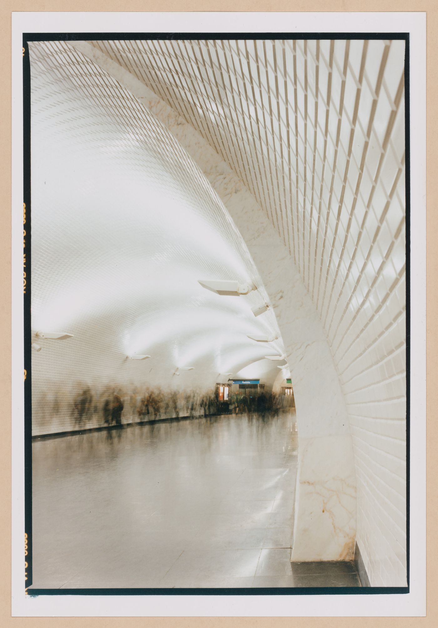 Interior view of the Baixa/Chiado Subway Station, Lisbon, Portugal