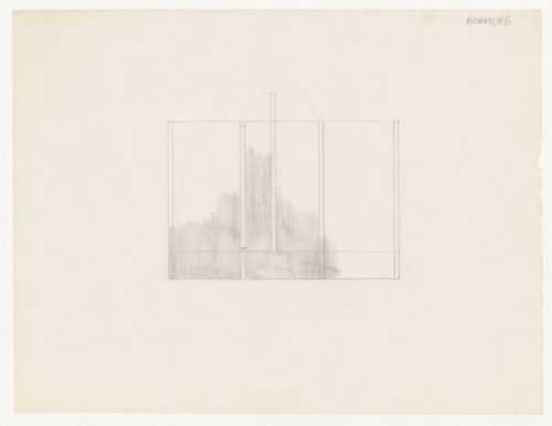 Sketch elevation for House VI, Cornwall, Connecticut