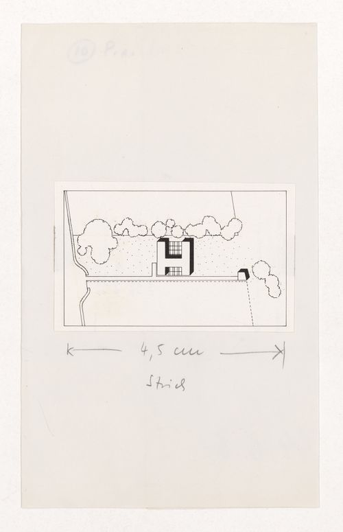 Site plan for House near Cowes, Isle of Wight, England