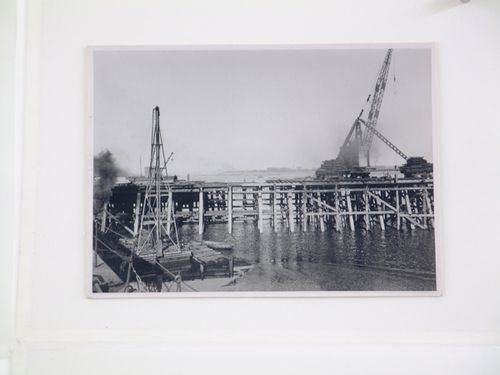 View of construction of a dock