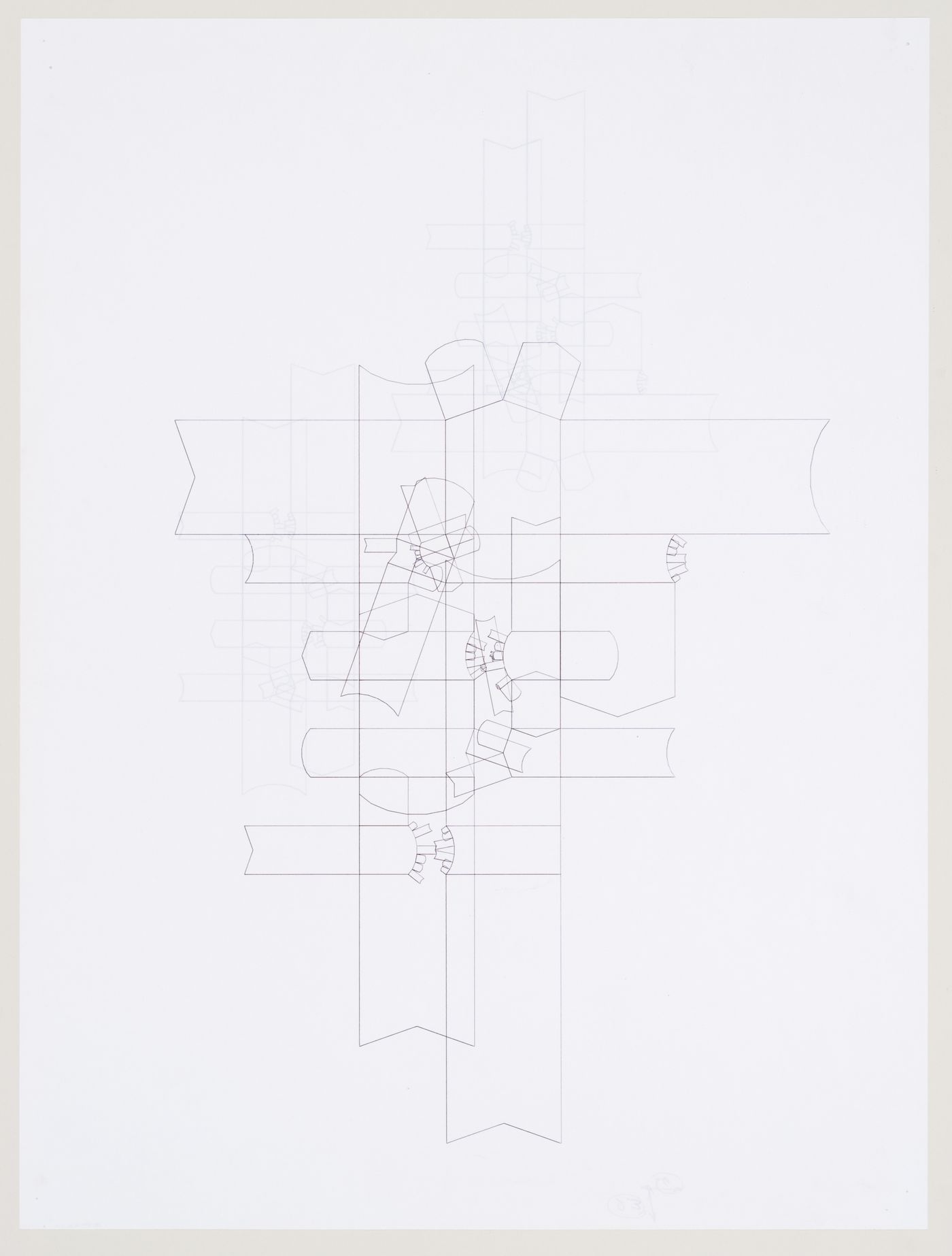 Schematic plan, Biozentrum - Biology Center for the J.W. Goethe University, Frankfurt am Main, Germany