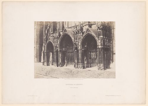 Exterior view, detail of Portail Méridional, Cathédrale de Chartres, Chartres, France