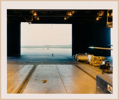 ORD: O’Hare Airfield: View of American Airlines hangar, Chicago, Illinois