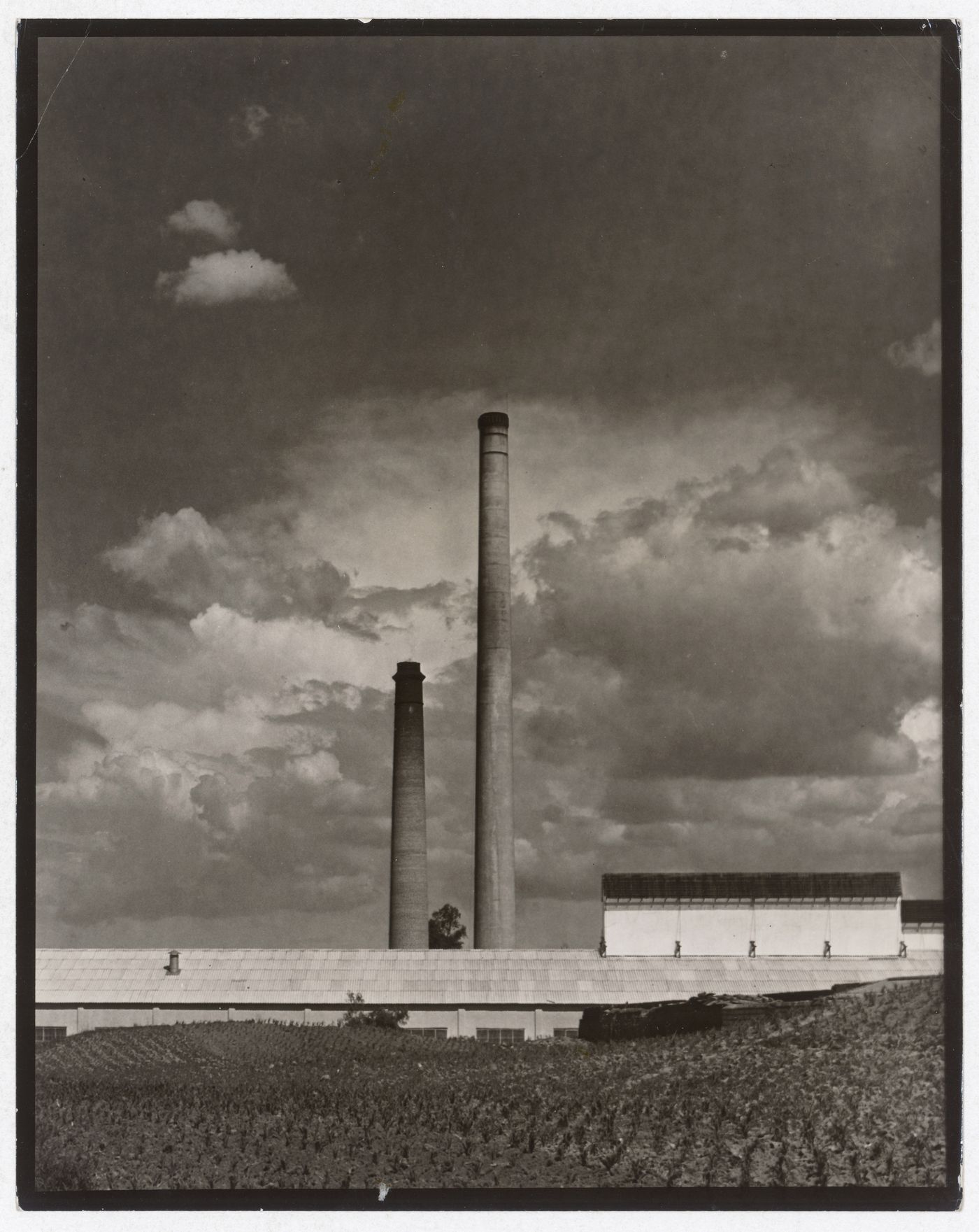 View of the Pena pobre paper mill, Tlalpan, D.F.