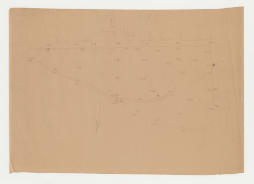 Site plan, possibly for Baba Villa Colony, Prague, Czechoslovakia (now Czech Republic)