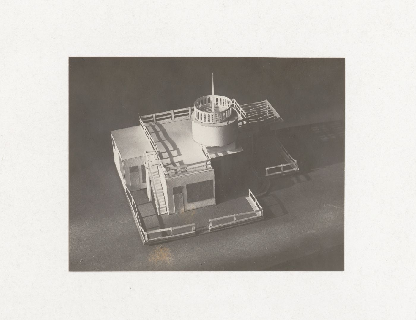 Photograph of a student model for the "Space" course at the Vkhutein (Moscow Higher Technical Institute), Moscow