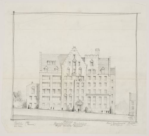Montréal Neurological Institute, Montréal, Québec: elevation of the main façade