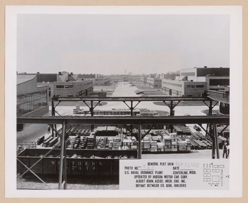 General view of the United States Naval Ordnance Assembly Plant, Center Line, Michigan