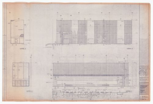 Construction first floor lobby elevations for The Robert Simpson Company Limited Downtown Store, Office Tower and Additions, Toronto