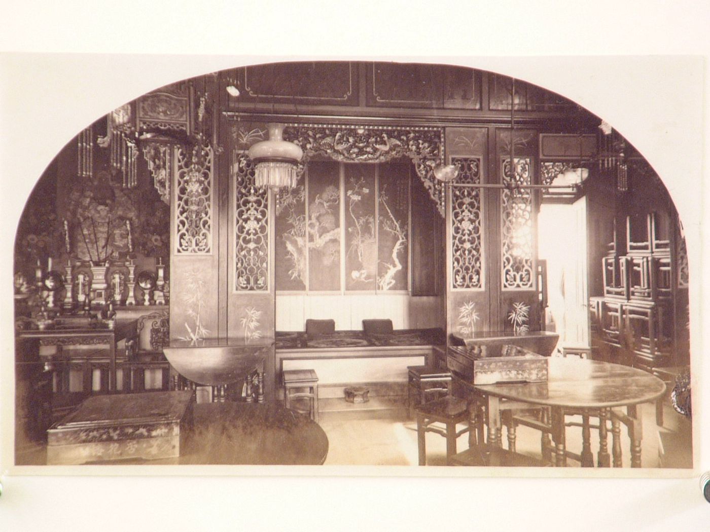 Interior of Chinese Restaurant