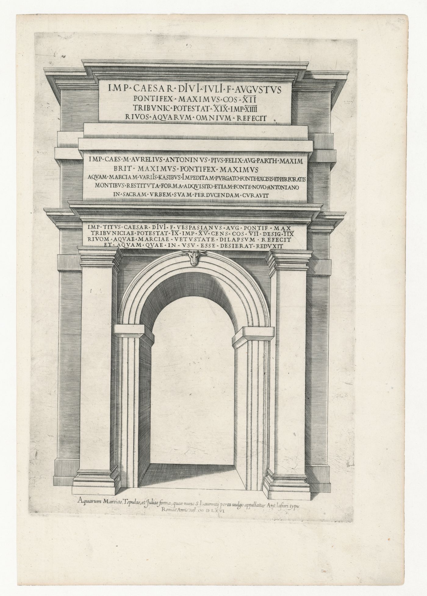 Perspective of Porta San Lorenzo, Rome