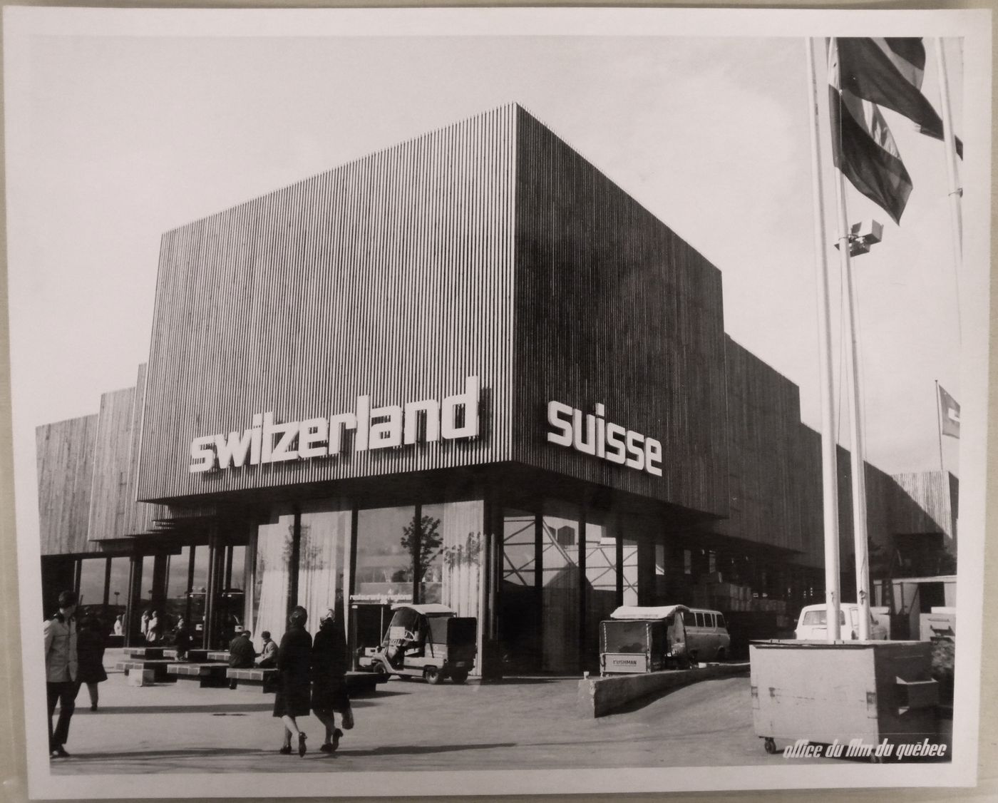 View of the Swiss Pavilion, Expo 67, Montréal, Québec