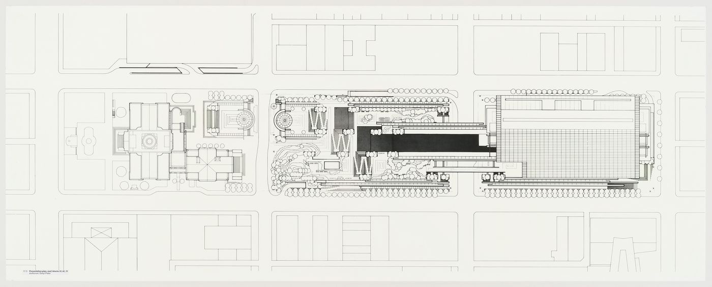 Presentation plan, roof, blocks 51, 61, 71