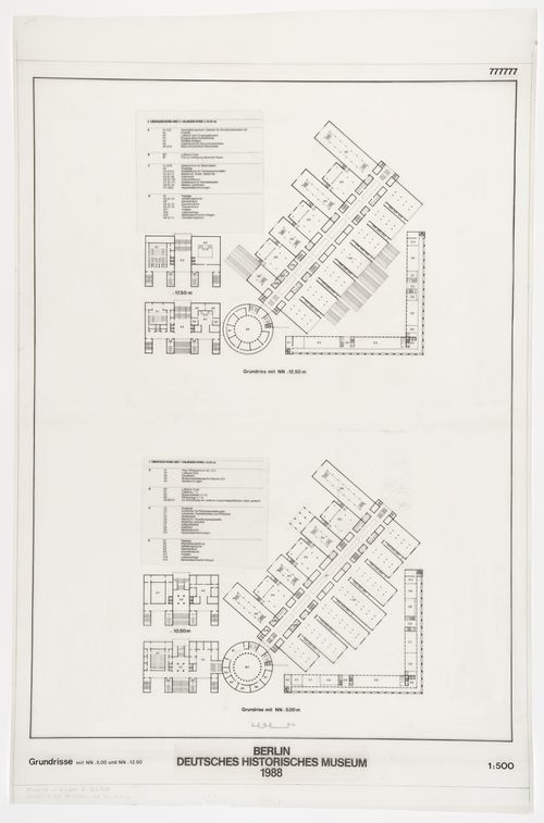 Deutsches Historisches Museum, Berlin, Germany: floor plans