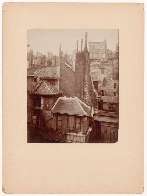 Cour de Rouen, view of roof tops, Paris, France