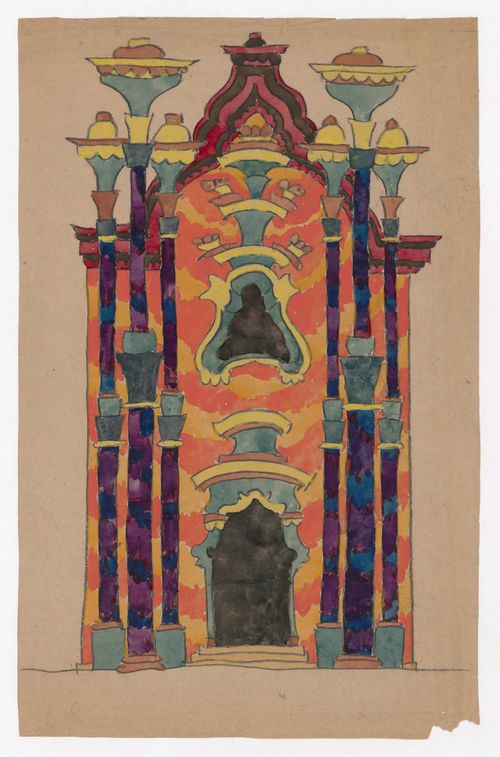 Visionary design for a façade, possibly of a chapel