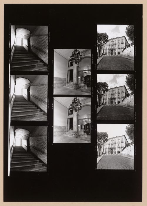 Photographs showing model and site, Sede Associação 25 de Abril, Recuperação do Palácio Ludovice, Lisbon