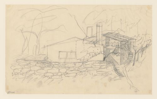 Elevation for the south and east façades for Stennäs, Sorunda, Sweden