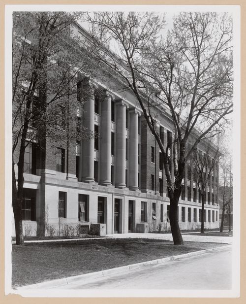 View of the principal façade of the Medical Building (now the East Medical Building), University of Michigan, Ann Arbor,  Michigan