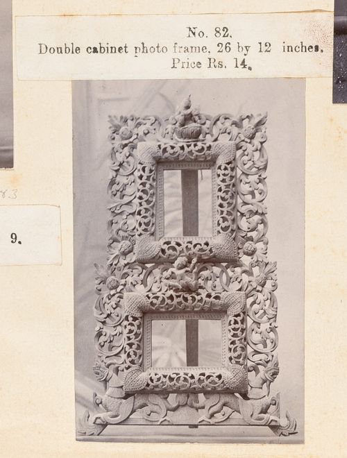 View of frames, F. Beato Limited, C Road, Mandalay, Burma (now Myanmar)