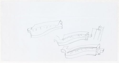 Sketch axonometric views for Complexo de Habitação, Comércio e Serviços Horta da Torrinha Rotunda do Raimundo, Evora, Portugal