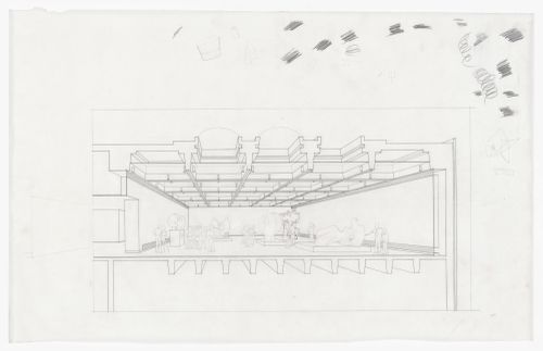 Presentation perspective for Henry Moore Sculpture Centre, Art Gallery of Ontario, Stage I Expansion, Toronto