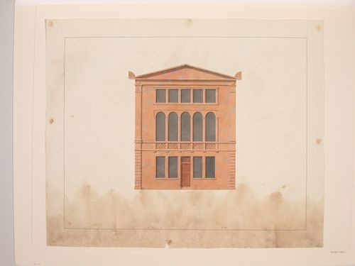 Broad Sanctuary, Westminster- elevation of the end bldg(?)