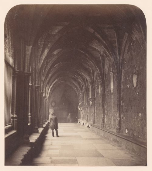 Westminster Abbey, view of the Cloisters, London, England